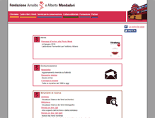 Tablet Screenshot of fondazionemondadori.it